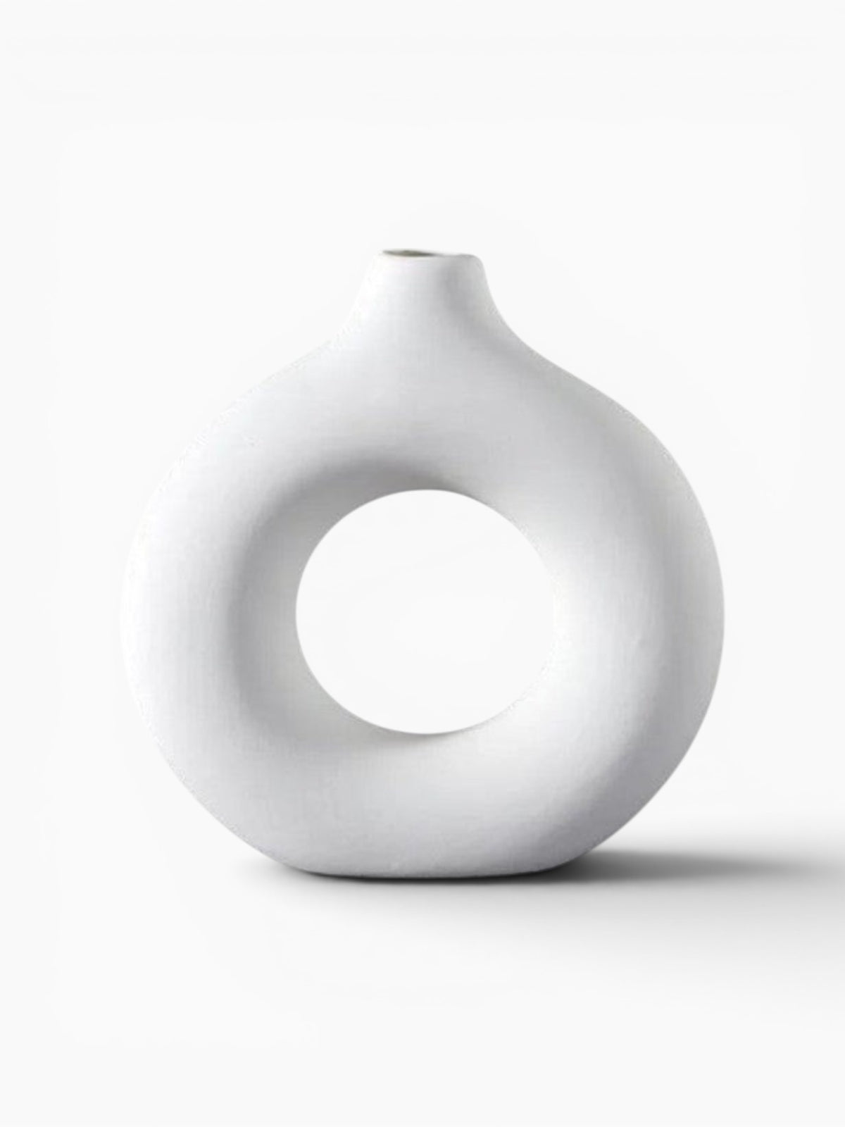 Vase Beignet En Céramique Décoratif