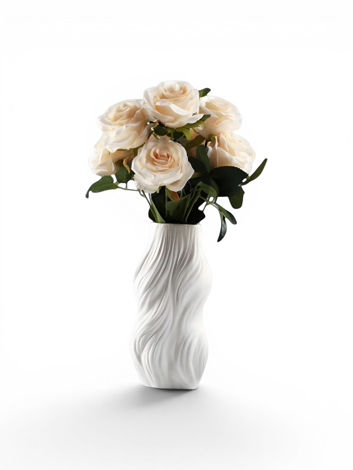 Vase Soliflore Blanc En Porcelaine