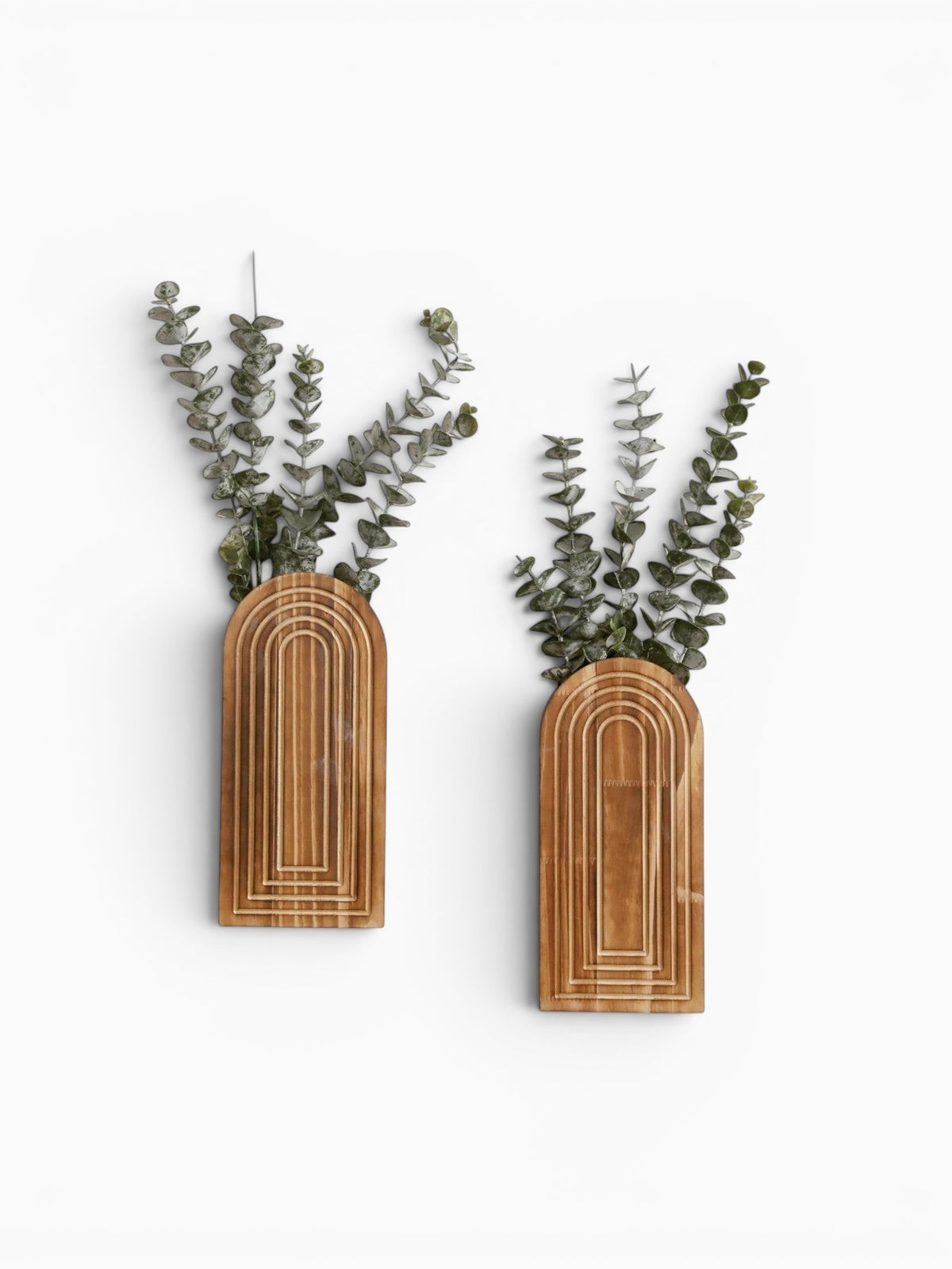 Vase Mural En Bois Pour Fleurs Séchées