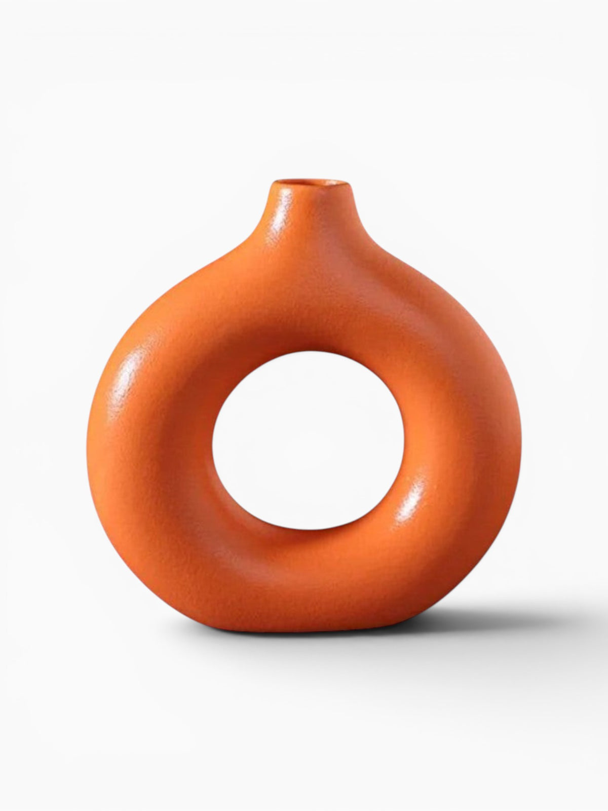 Vase Beignet En Céramique Décoratif