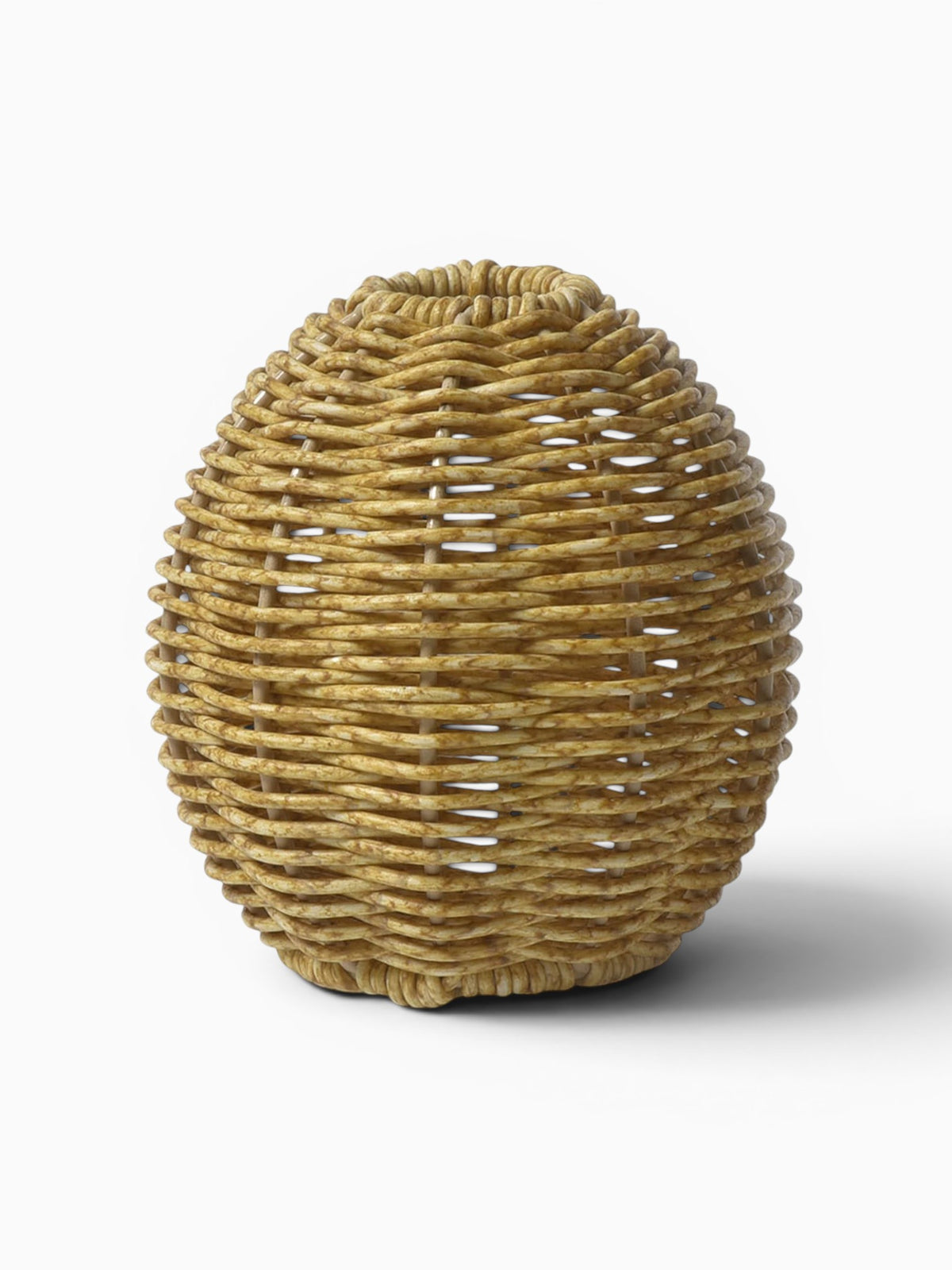 Vase Tressé Effet Rotin Décoratif