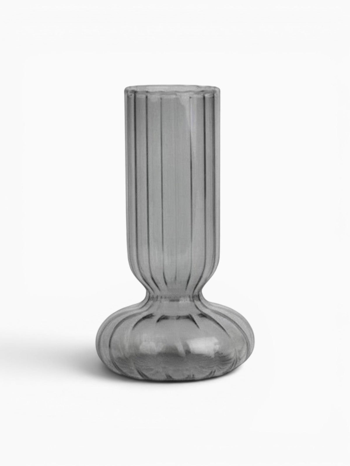 Vase Cylindrique En Verre Texturé