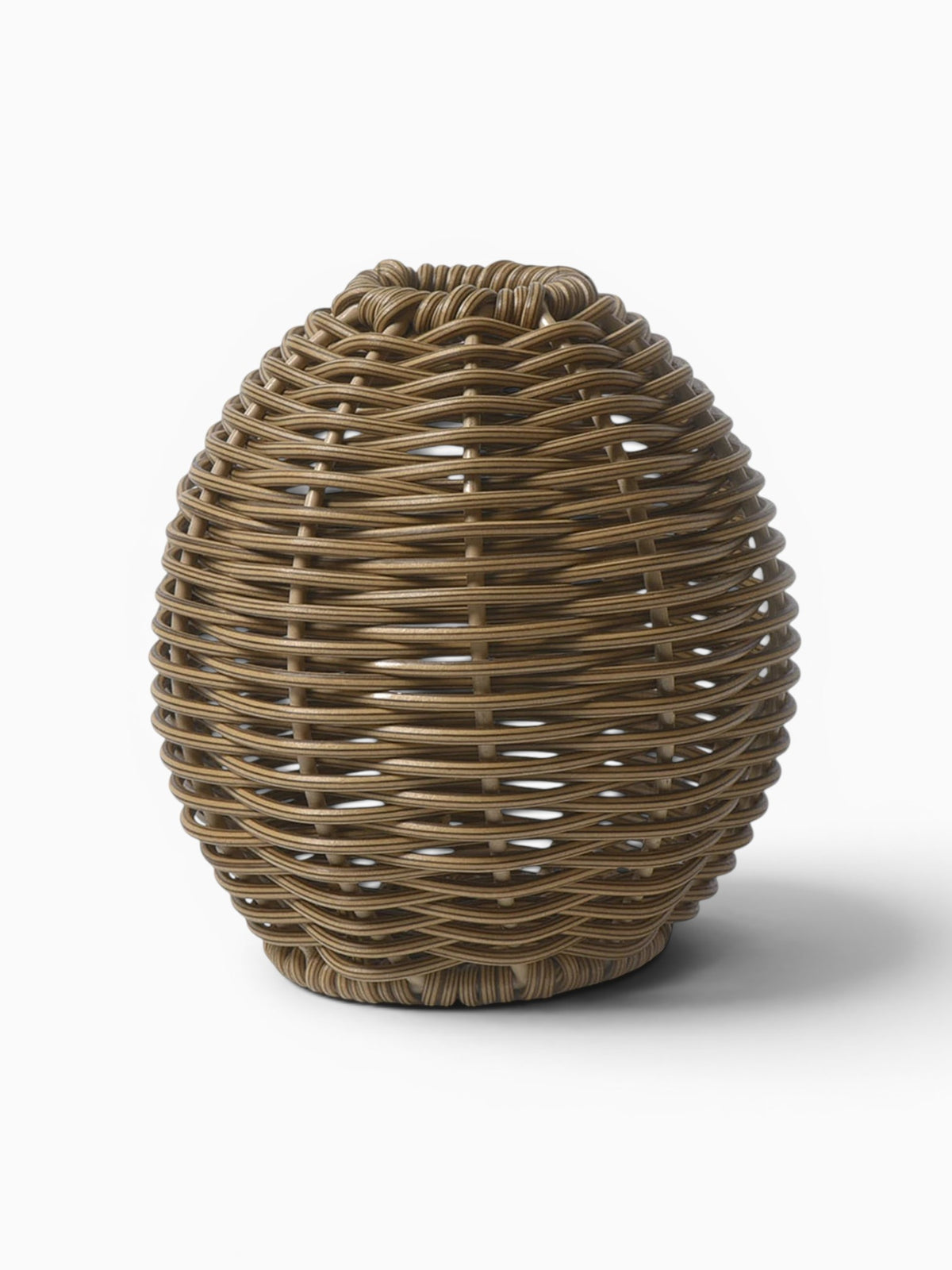 Vase Tressé Effet Rotin Décoratif