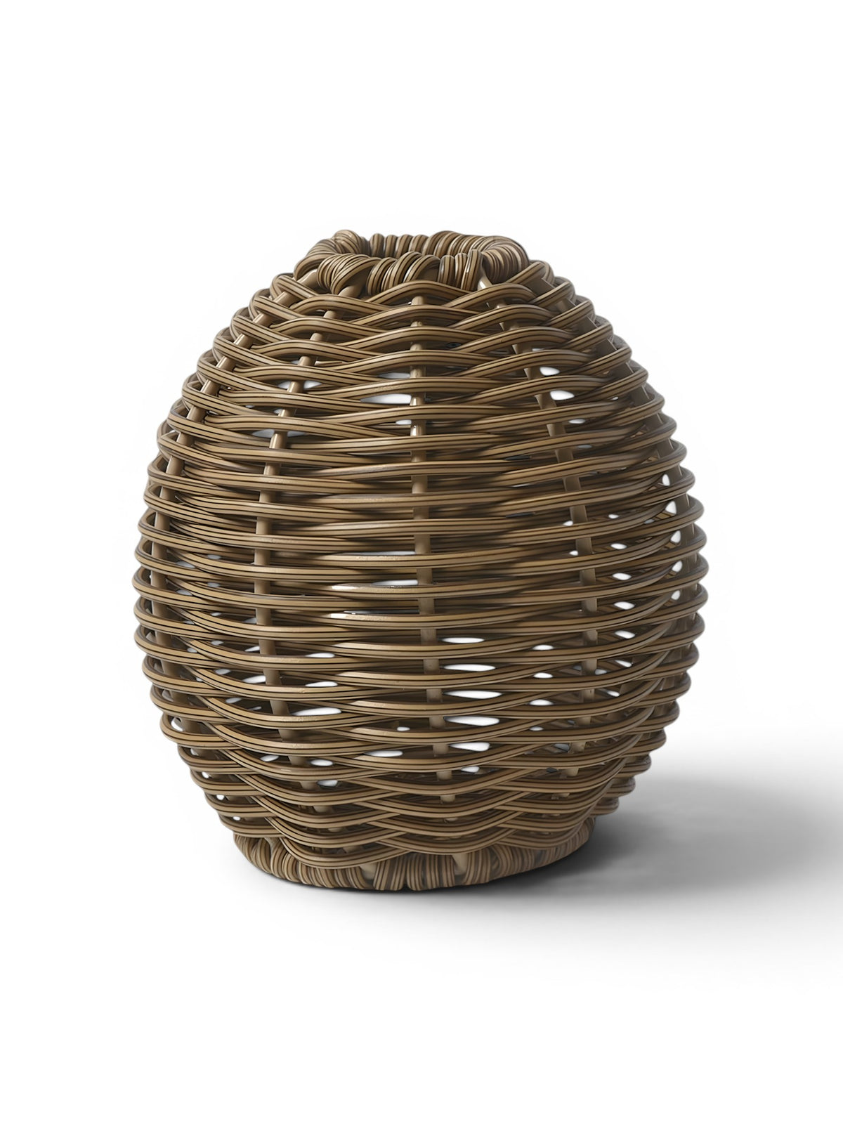 Vase Tressé Effet Rotin Décoratif