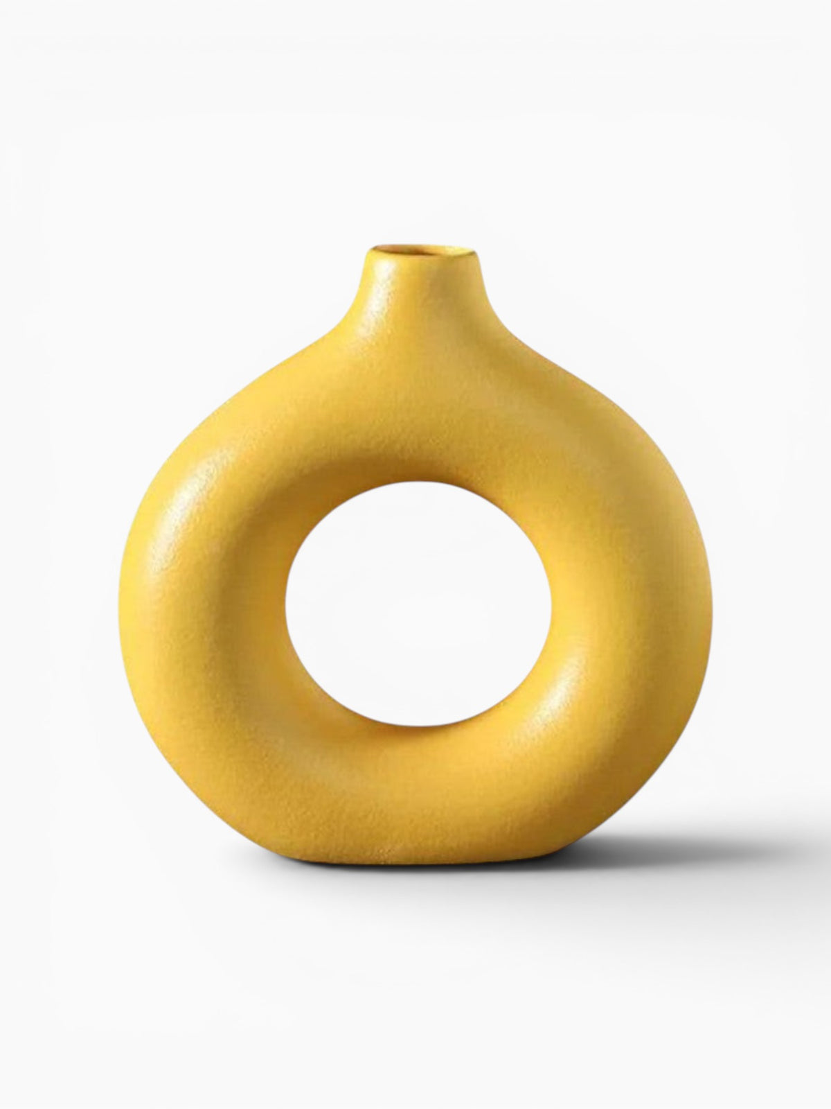 Vase Beignet En Céramique Décoratif