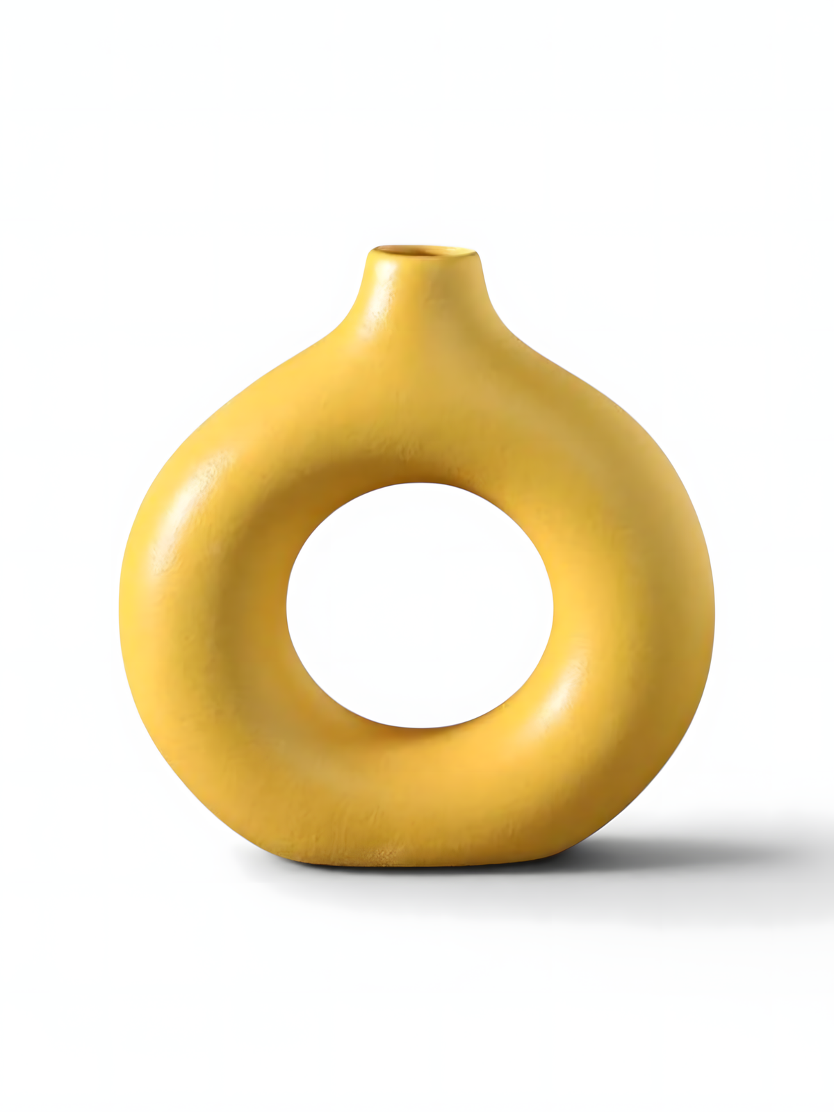 Vase Beignet En Céramique Décoratif