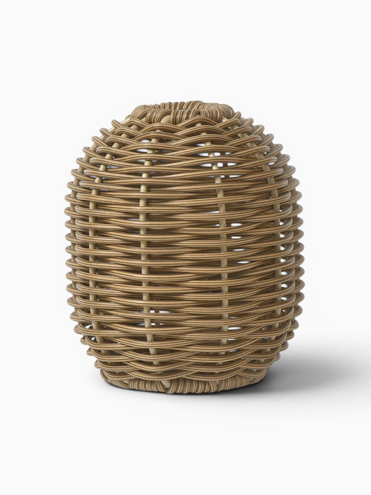 Vase Tressé Effet Rotin Décoratif
