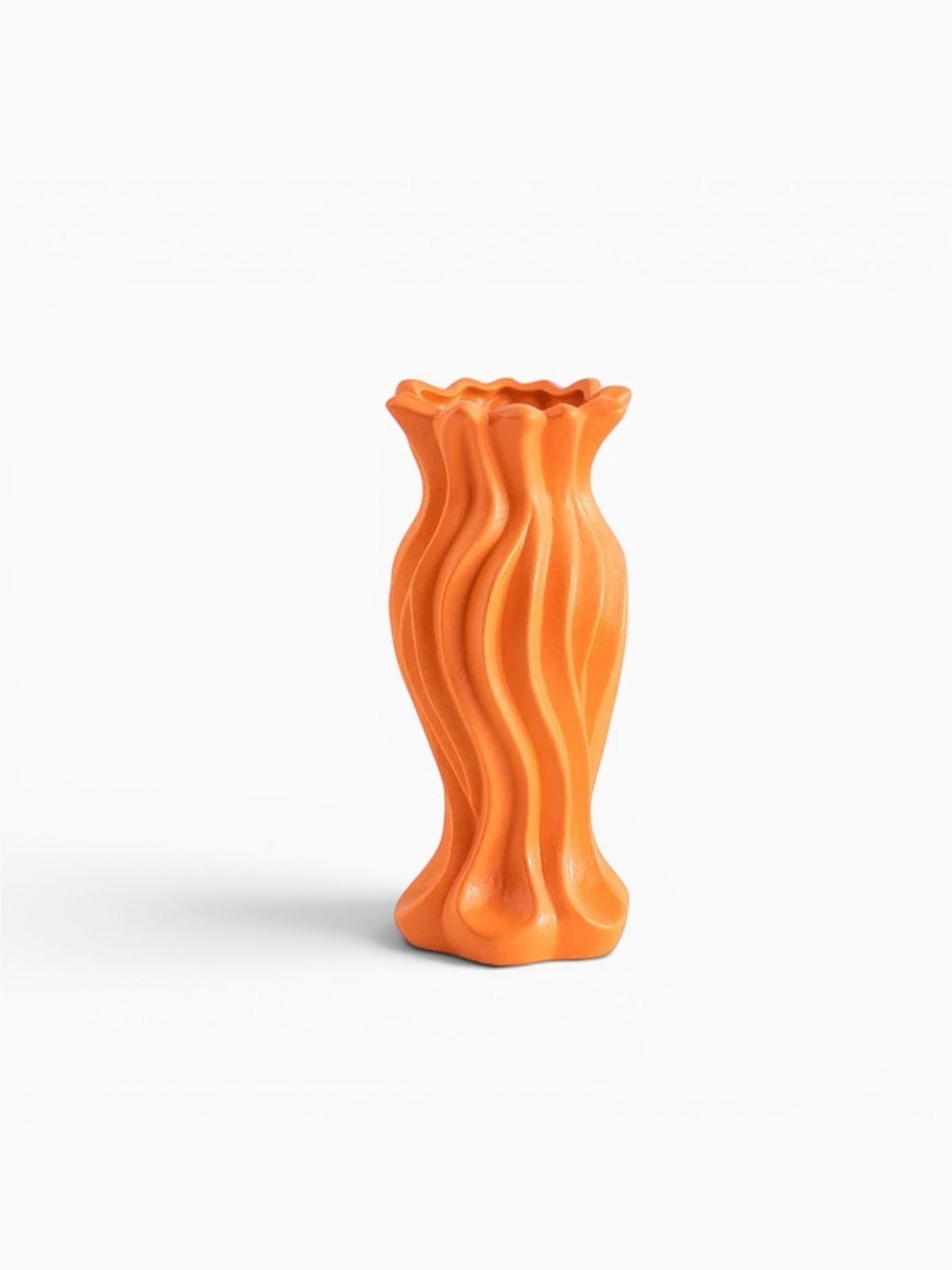 Vase Orange Moderne En Céramique