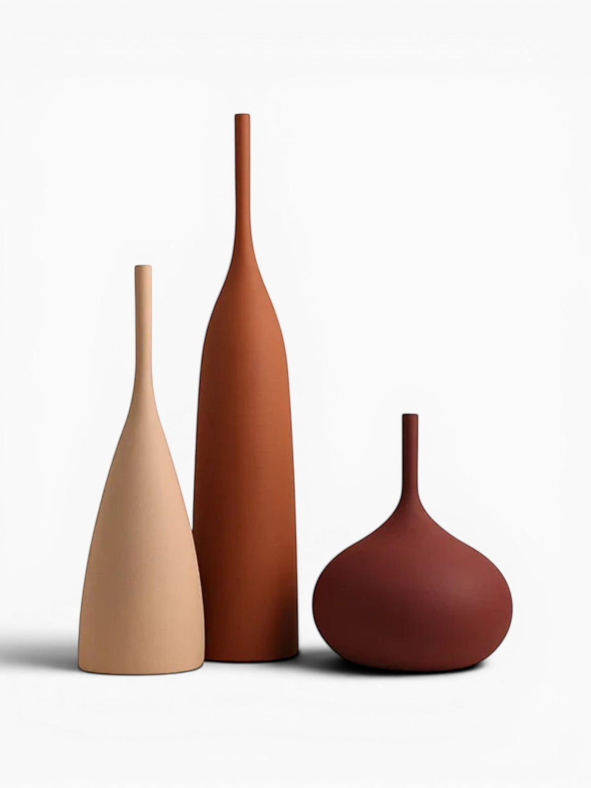 Vase Décoratif Élancé En Céramique