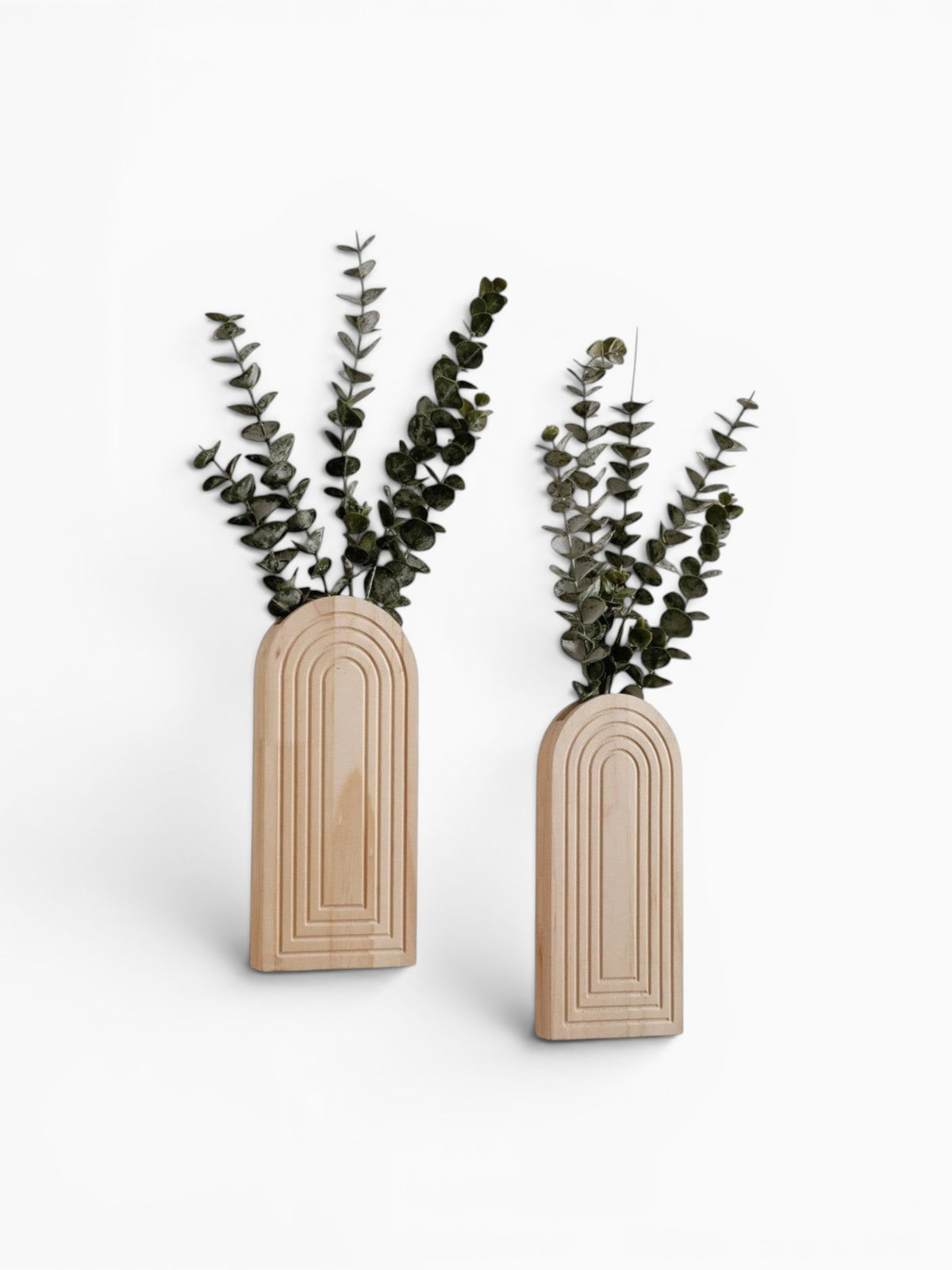 Vase Mural En Bois Pour Fleurs Séchées