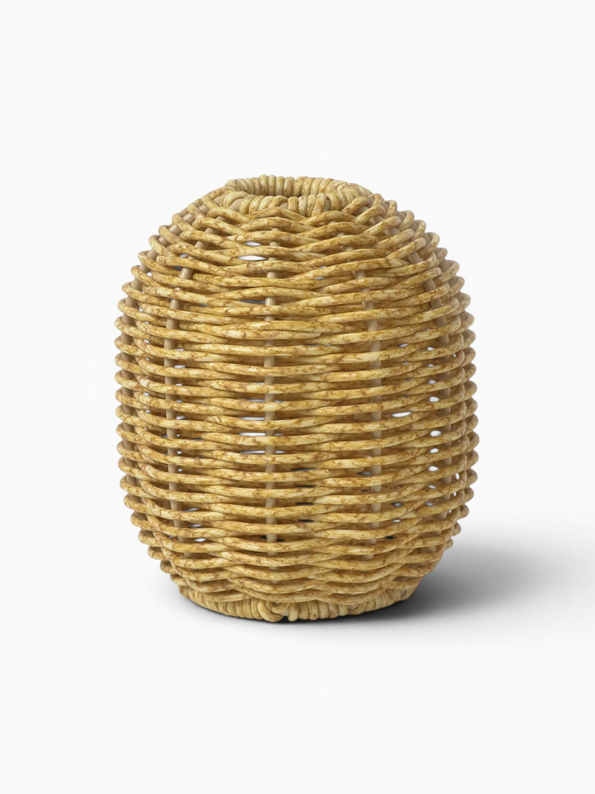 Vase Tressé Effet Rotin Décoratif