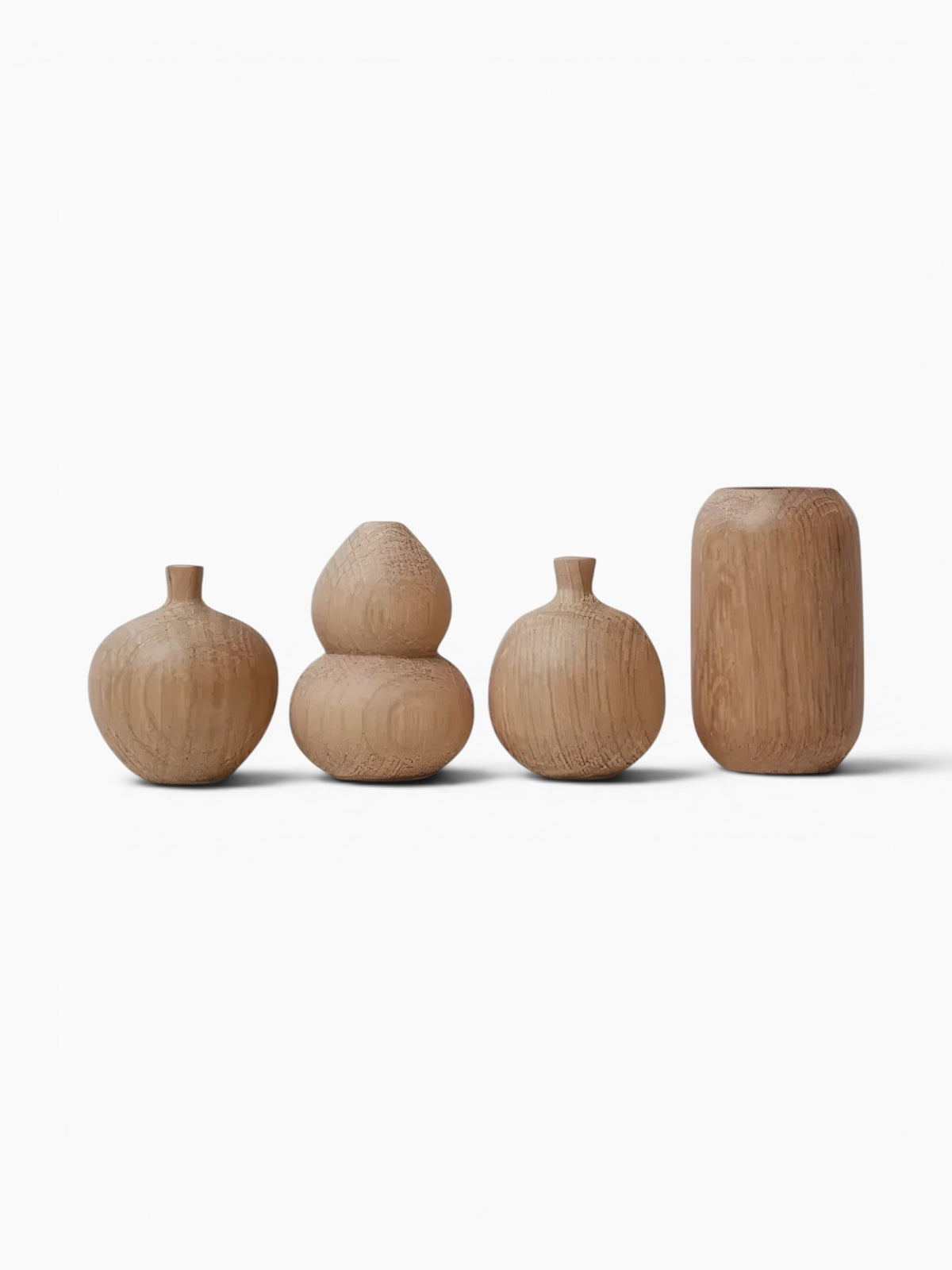 Mini Vase En Bois Naturel Décoratif