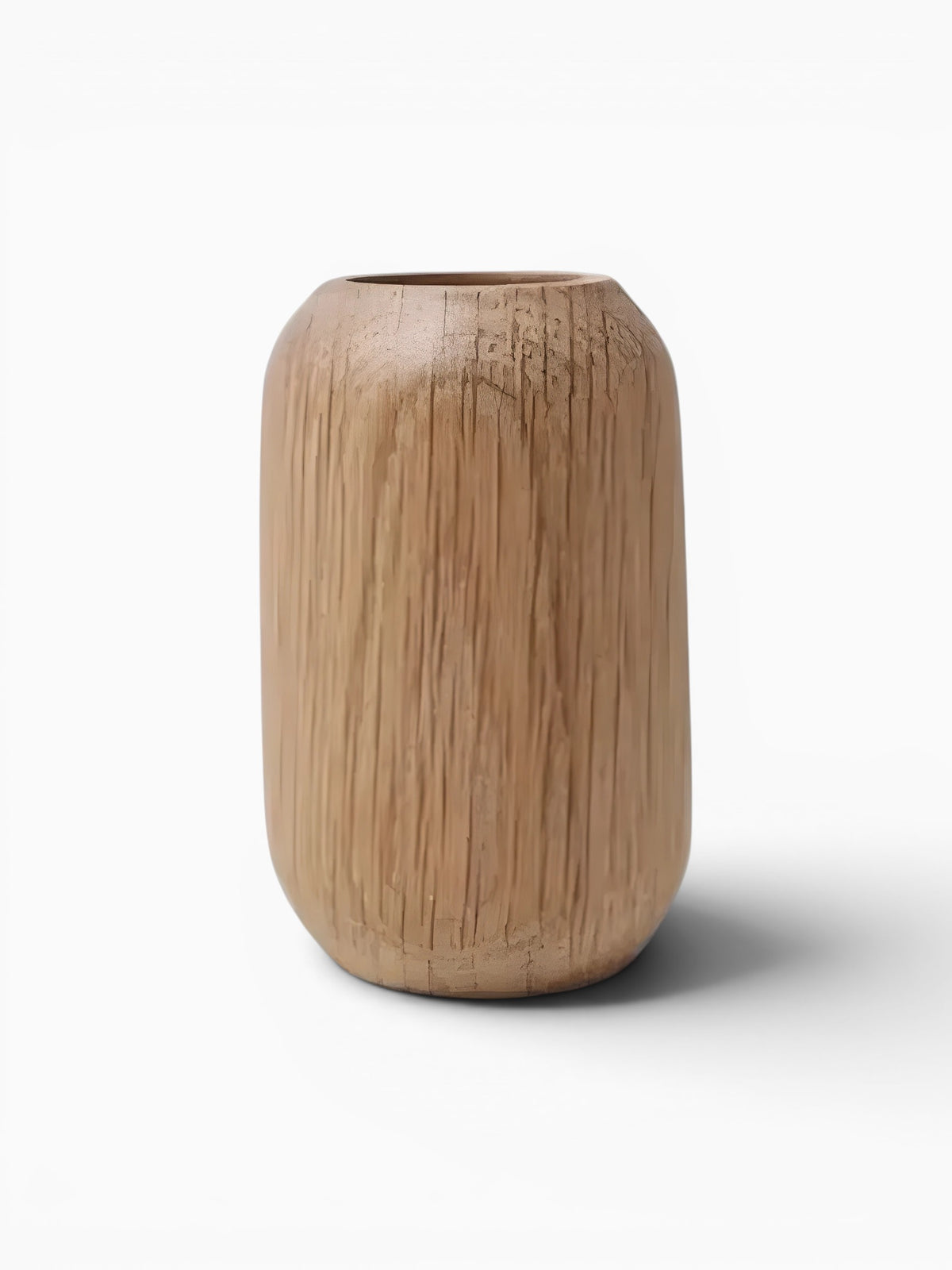 Mini Vase En Bois Naturel Décoratif