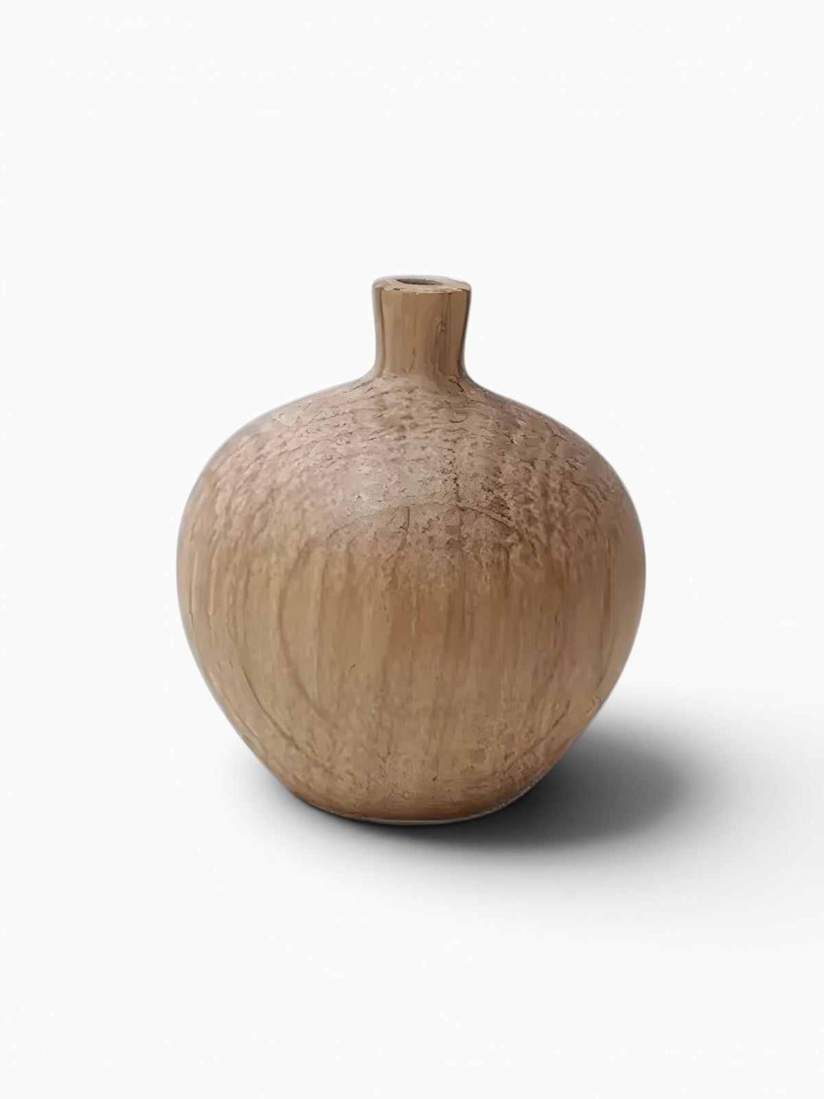 Mini Vase En Bois Naturel Décoratif
