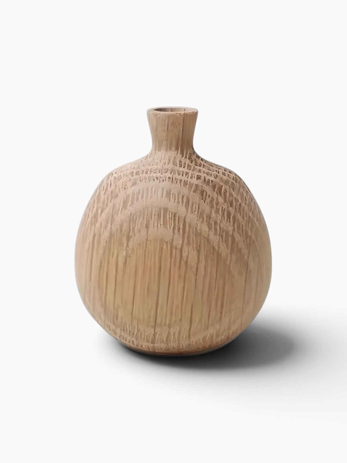 Mini Vase En Bois Naturel Décoratif