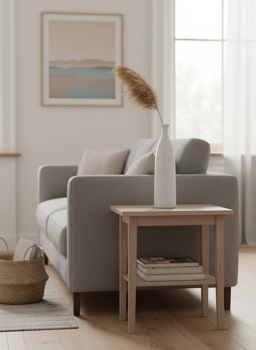 Vase bouteille blanc mat en céramique Ma boutique, design minimaliste et moderne pour décoration intérieure.