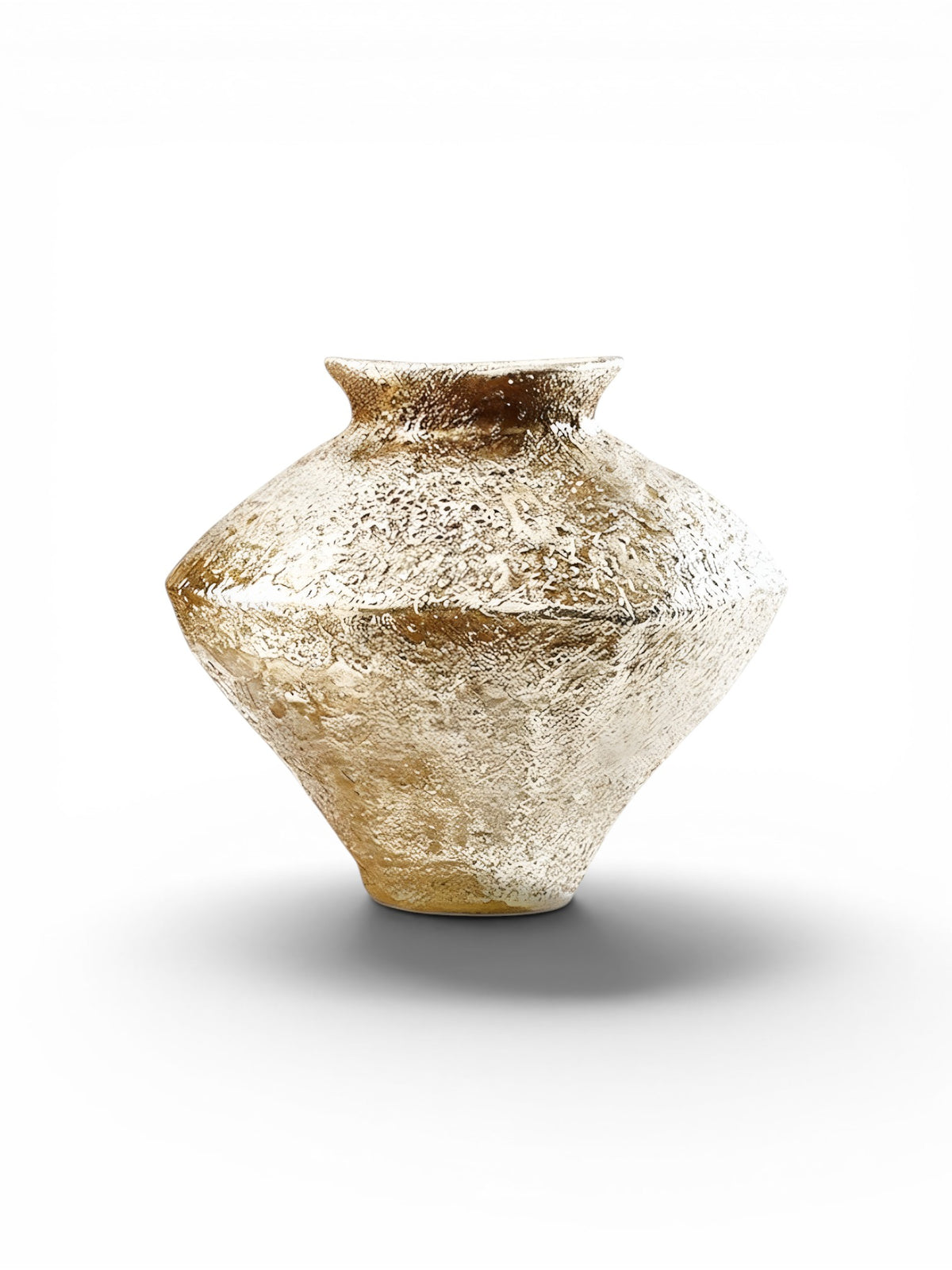 Vase Doré Antique En Résine Décoratif