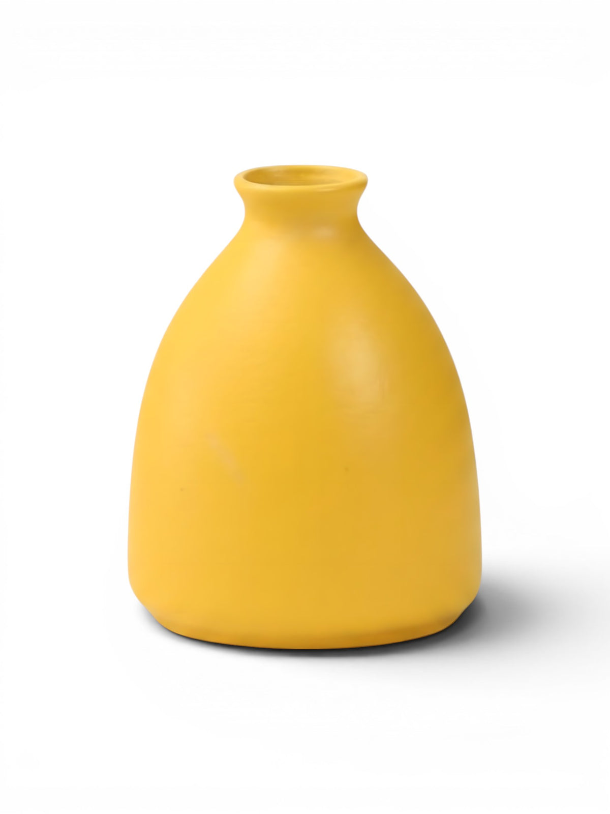 Vase Jaune En Céramique Décoratif
