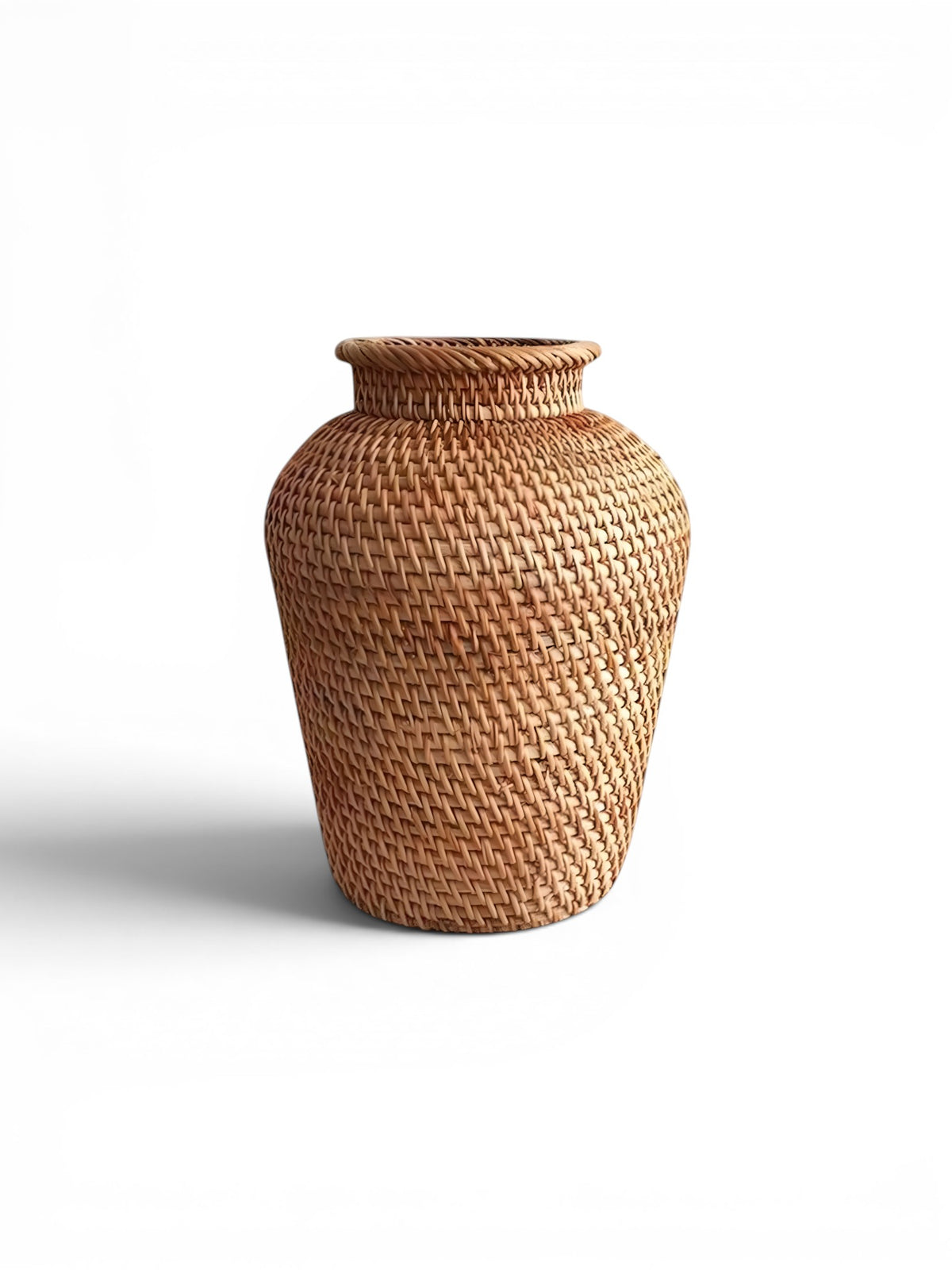 Vase en Rotin Naturel Tressé
